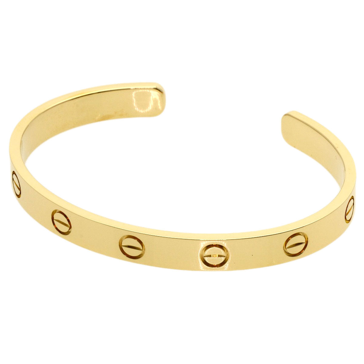CARTIER Open LOVE Bracelets #16 Bracelet K18 Yellow Gold Ladies [Used]