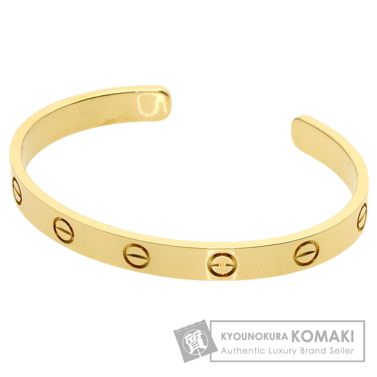 CARTIER Open LOVE Bracelets #16 Bracelet K18 Yellow Gold Ladies [Used]