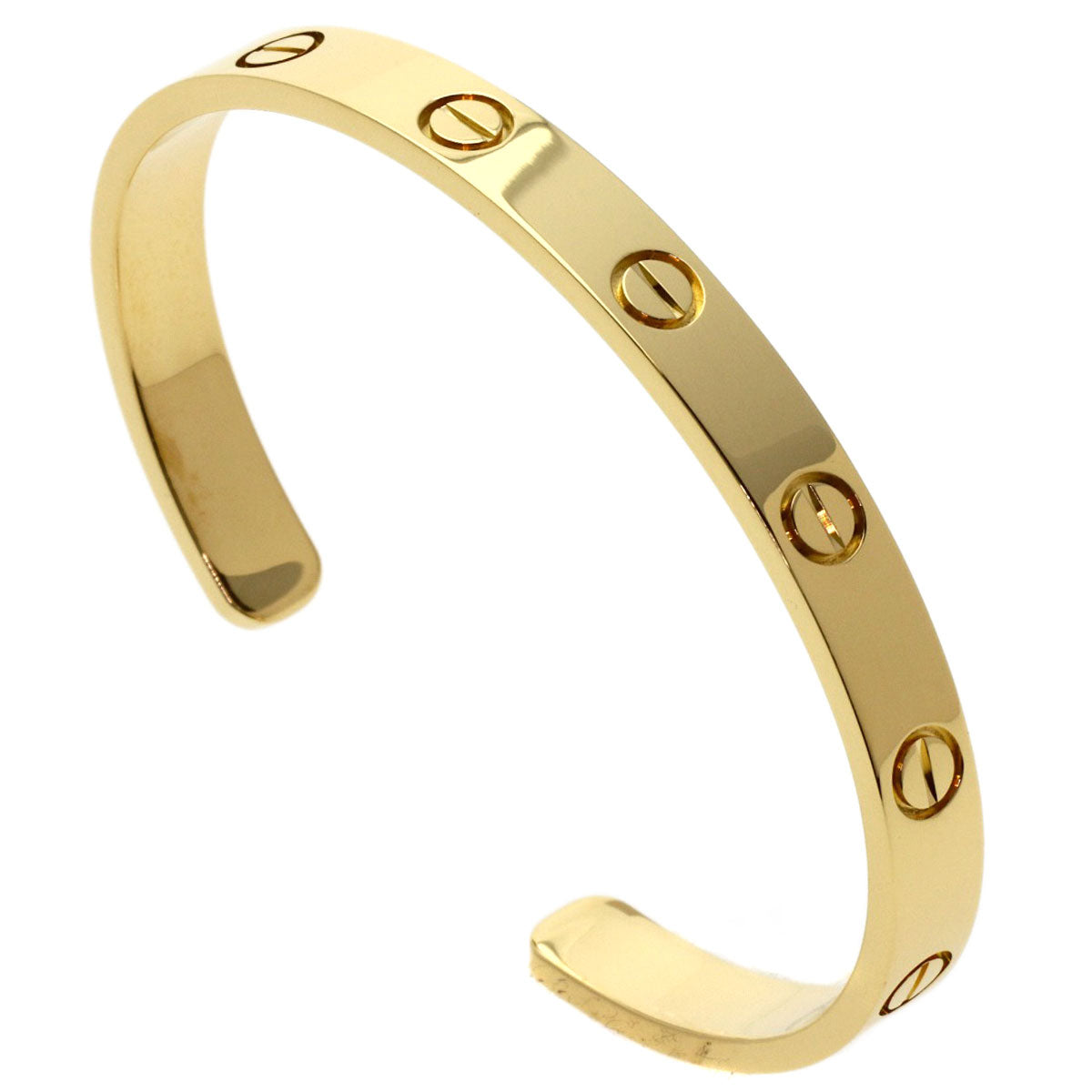 CARTIER Open LOVE Bracelets #16 Bracelet K18 Yellow Gold Ladies [Used]