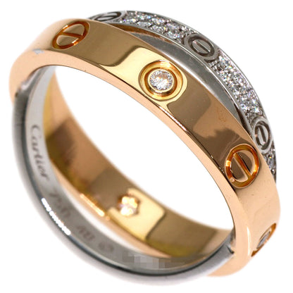 CARTIER Belove Full Pave Diamond #48 Ring K18 Pink Gold K18 White GoldLadies [Used]
