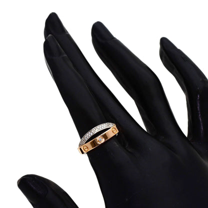 CARTIER Belove Full Pave Diamond #48 Ring K18 Pink Gold K18 White GoldLadies [Used]