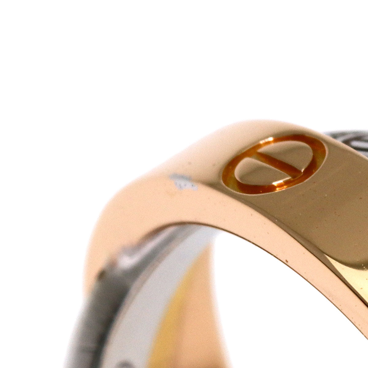 CARTIER Belove Full Pave Diamond #48 Ring K18 Pink Gold K18 White GoldLadies [Used]