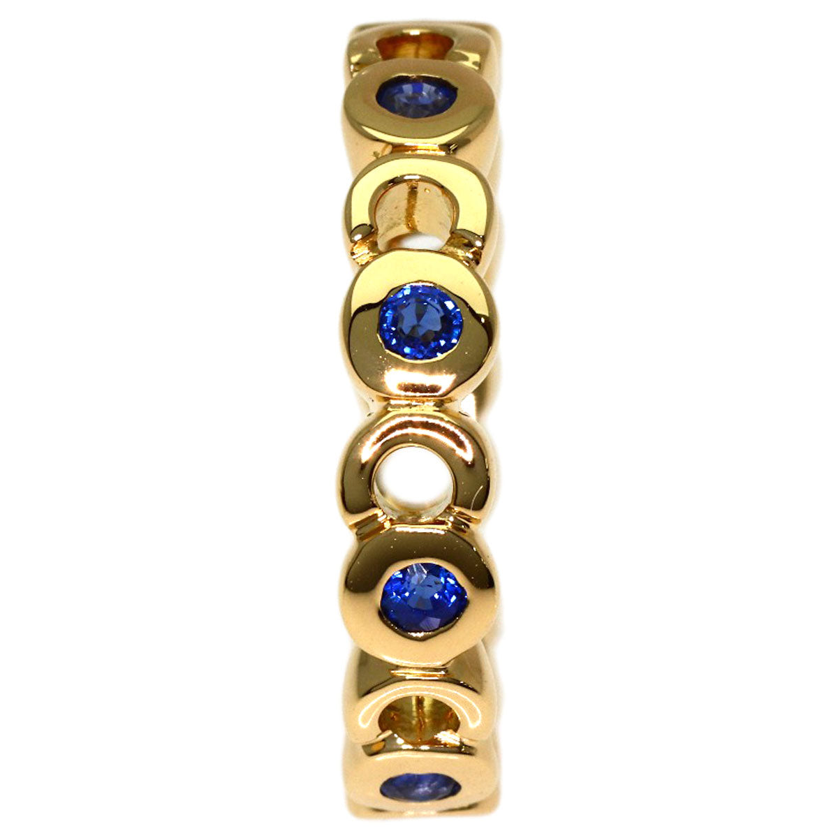 CHANEL Coco Sapphire Ring K18 Yellow Gold Ladies [Used]