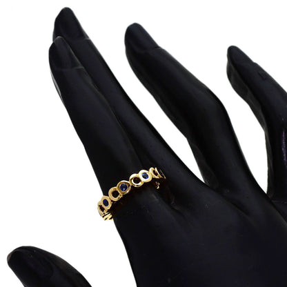 CHANEL Coco Sapphire Ring K18 Yellow Gold Ladies [Used]