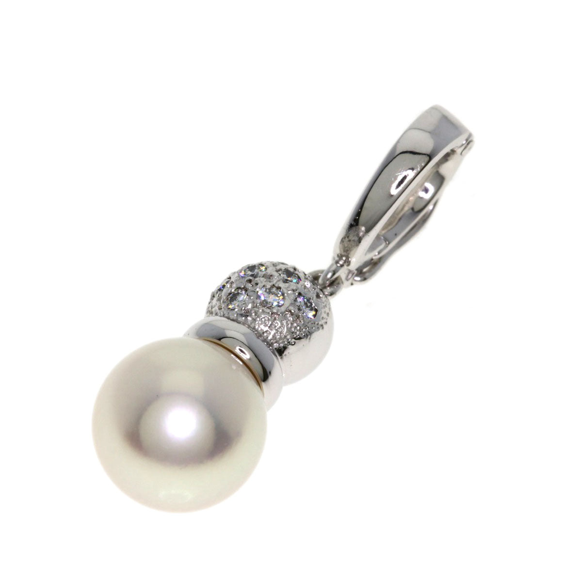 MIKIMOTO Pearl Pearl Pendant top K18 White Gold Ladies [Used]
