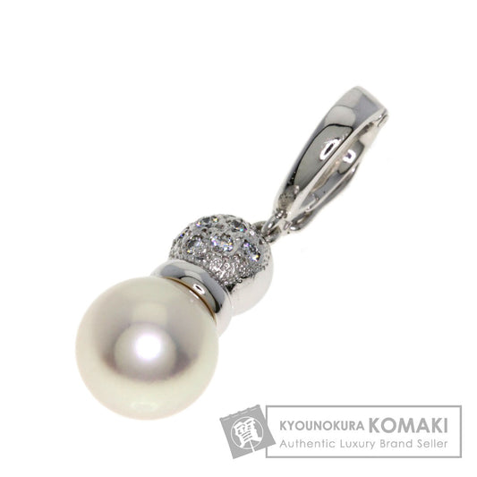 MIKIMOTO Pearl Pearl Pendant top K18 White Gold Ladies [Used]