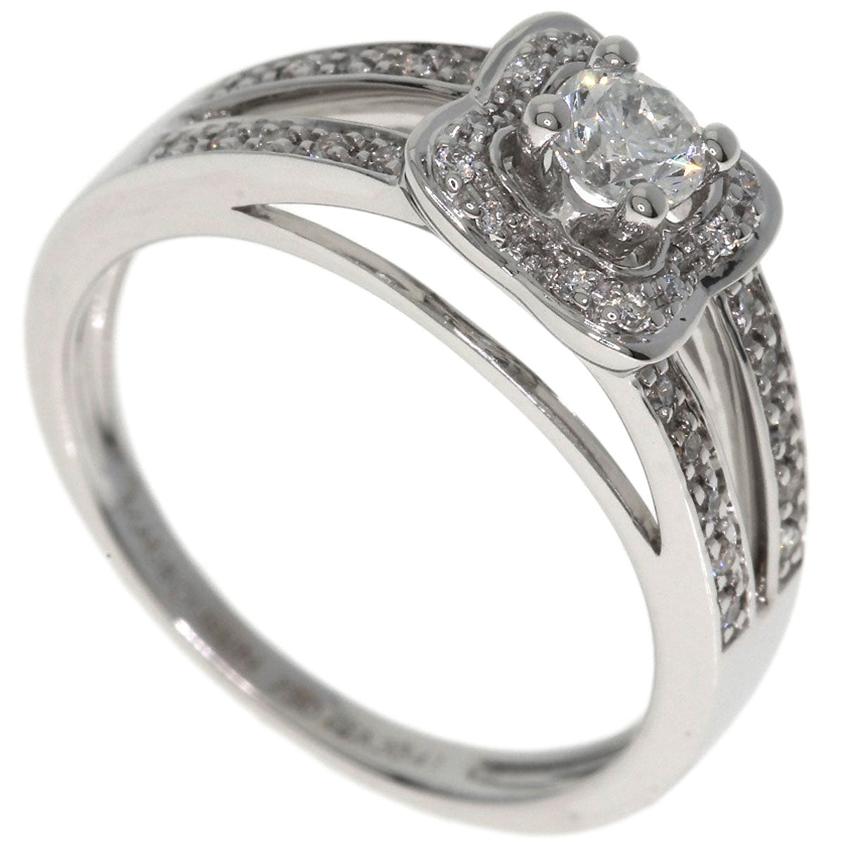 MAUBOUSSIN Chance of Love Diamond Ring K18 White Gold Ladies [Used]