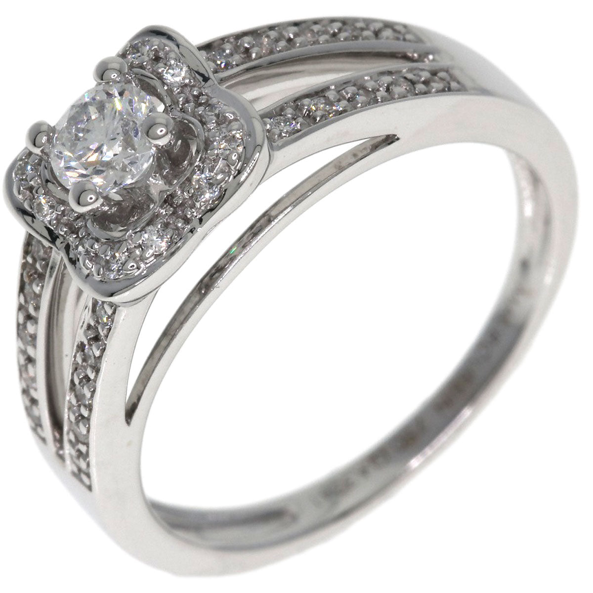 MAUBOUSSIN Chance of Love Diamond Ring K18 White Gold Ladies [Used]