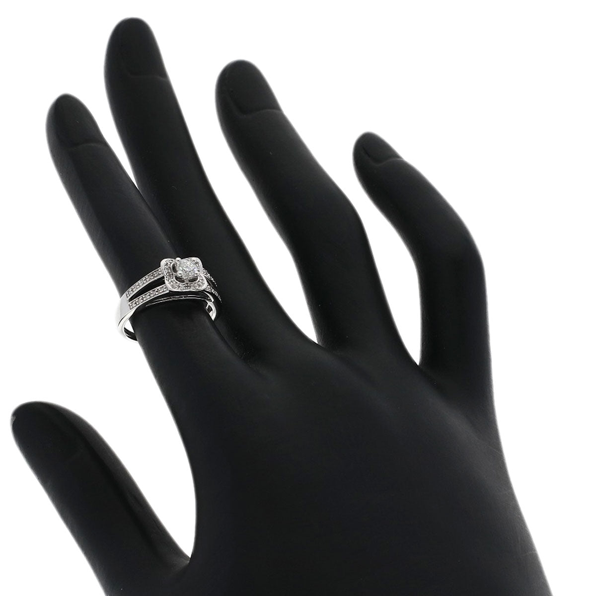 MAUBOUSSIN Chance of Love Diamond Ring K18 White Gold Ladies [Used]