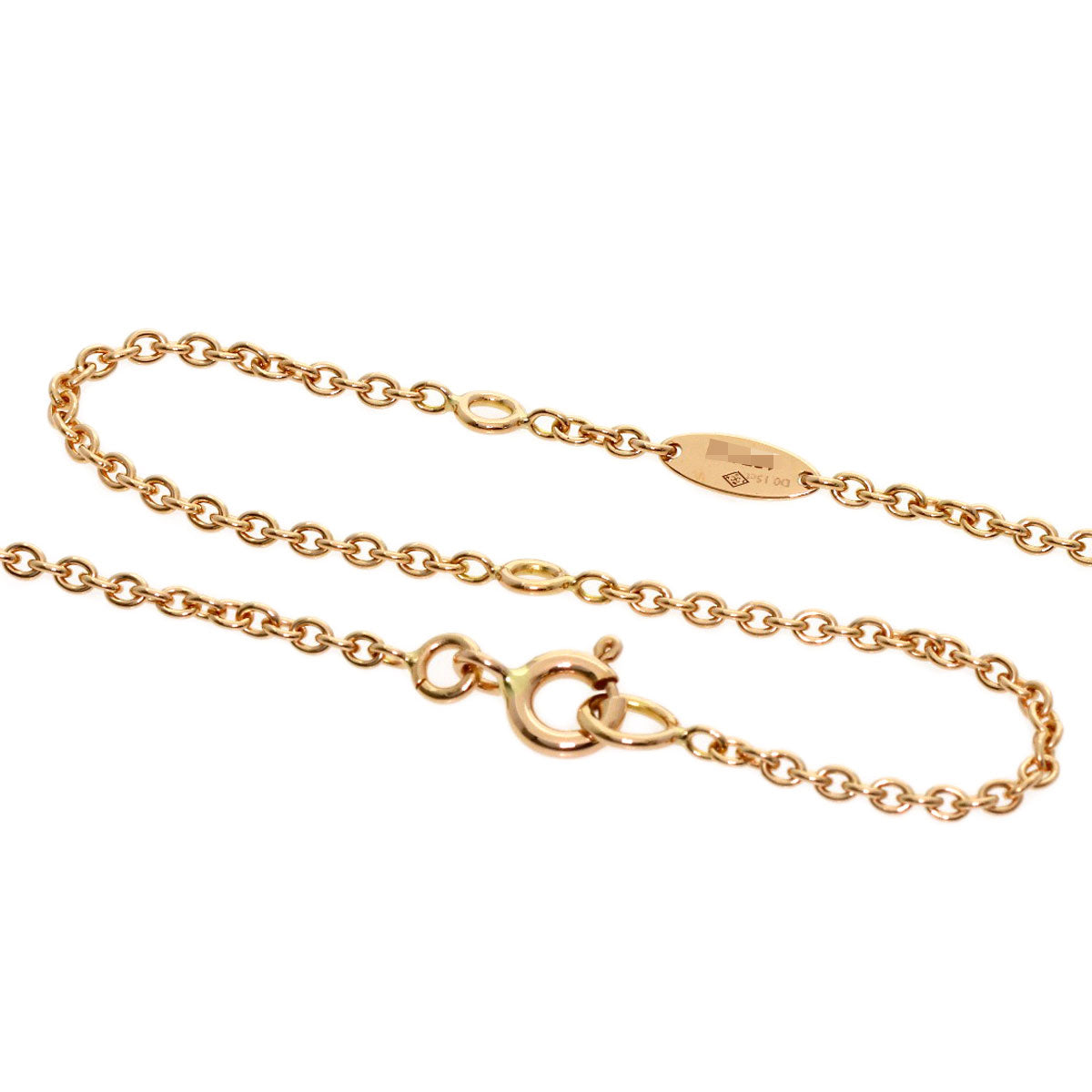 Dior Rose de Vent Medium Diamond Necklace K18 Pink Gold Ladies [Used]