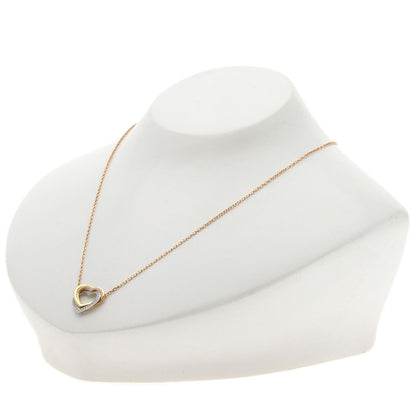 CARTIER Trinity Heart Diamond Necklace K18 Yellow Gold K18 White GoldLadies [Used]