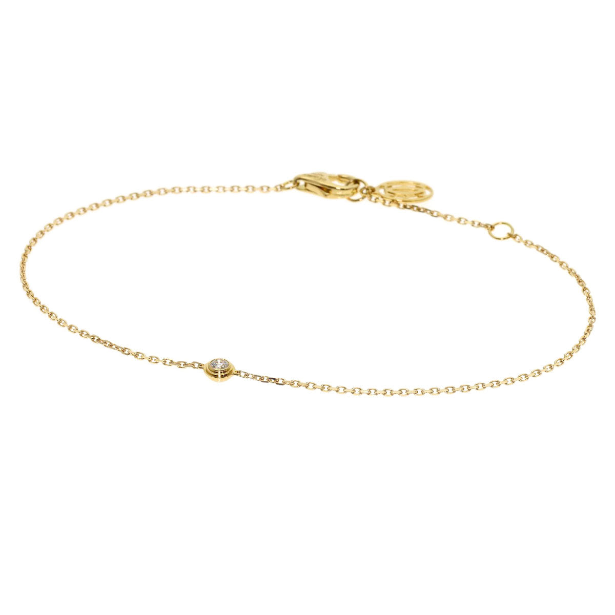 CARTIER Diamants Légers XS Diamond Bracelet K18 Yellow Gold Ladies [Used]