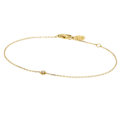 CARTIER Diamants Légers XS Diamond Bracelet K18 Yellow Gold Ladies [Used]