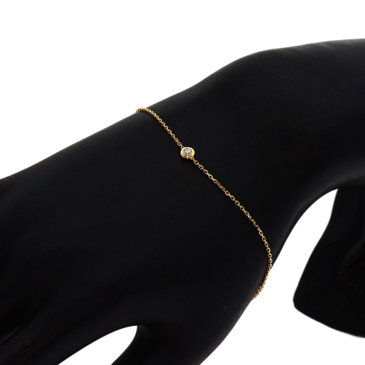 CARTIER Diamants Légers XS Diamond Bracelet K18 Yellow Gold Ladies [Used]