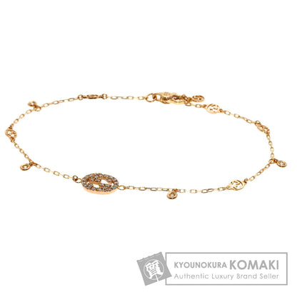 GUCCI Interlocking Diamond #17 Bracelet K18 Pink Gold Ladies [Used]