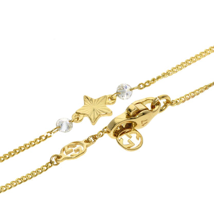 GUCCI Interlocking Star Diamond #17 Bracelet K18 Yellow Gold Ladies [Used]