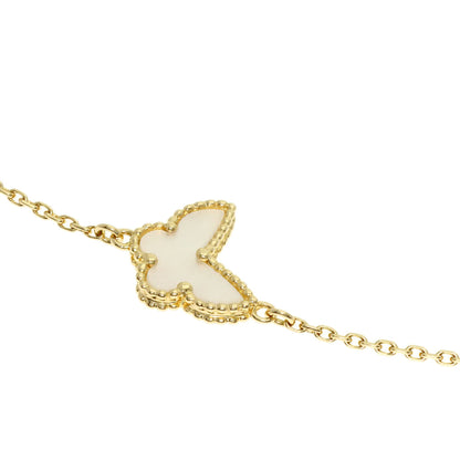 Van Cleef & Arpels Sweet Papillon Shell Bracelet K18 Yellow Gold Ladies [Used]