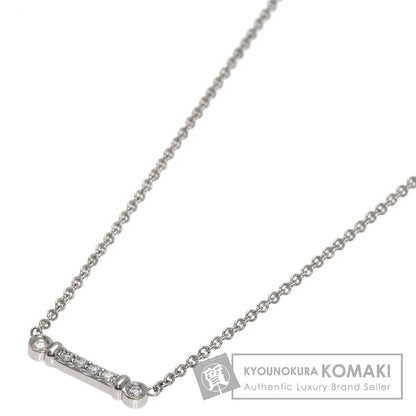 TIFFANY&Co. Fleur de lis Diamond Necklace Platinum PT950 Ladies [Used]