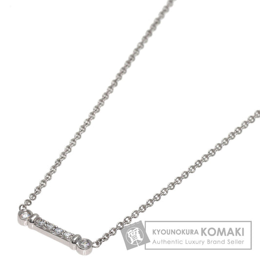 TIFFANY&Co. Fleur de lis Diamond Necklace Platinum PT950 Ladies [Used]