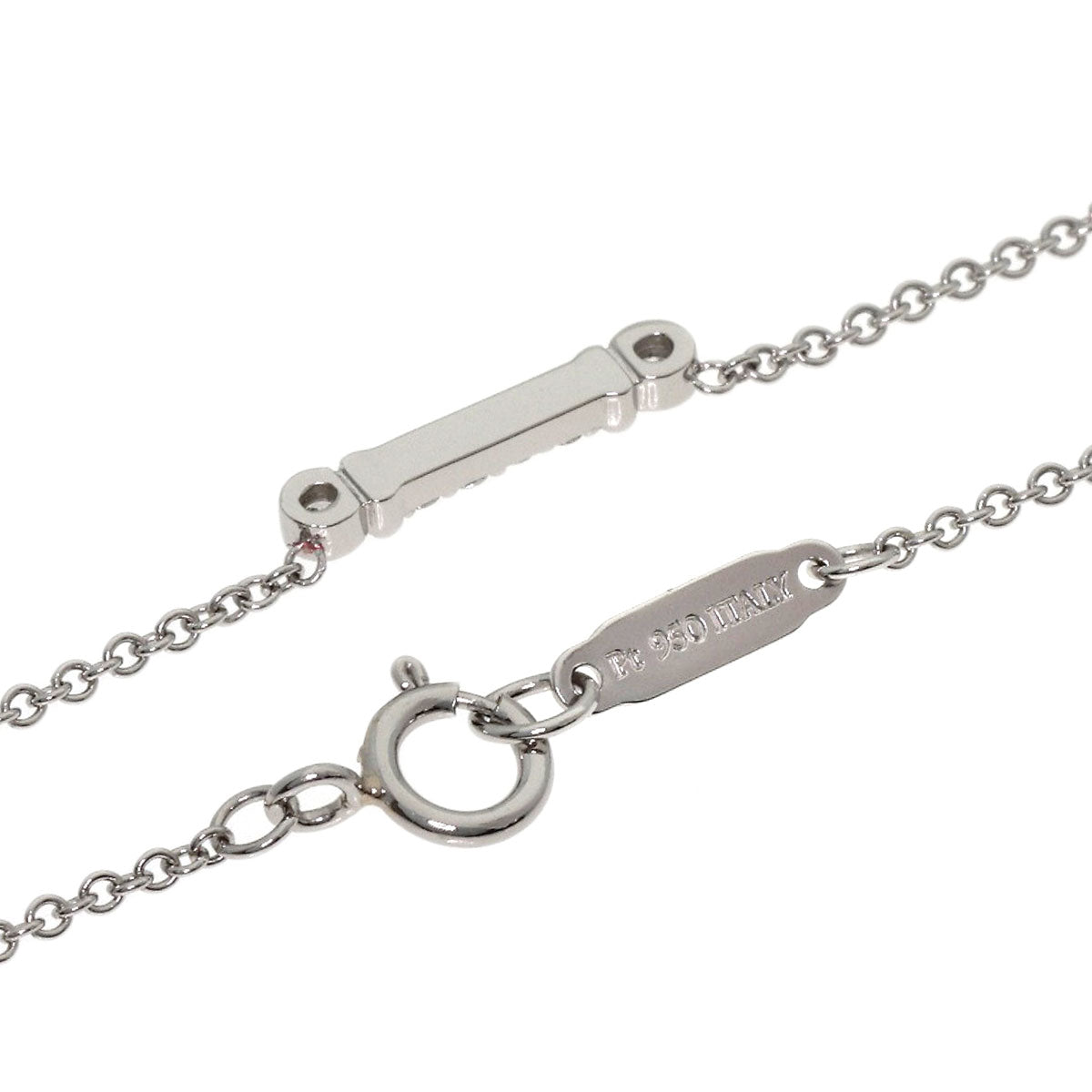 TIFFANY&Co. Fleur de lis Diamond Necklace Platinum PT950 Ladies [Used]