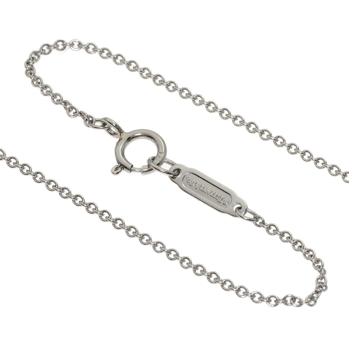 TIFFANY&Co. Fleur de lis Diamond Necklace Platinum PT950 Ladies [Used]
