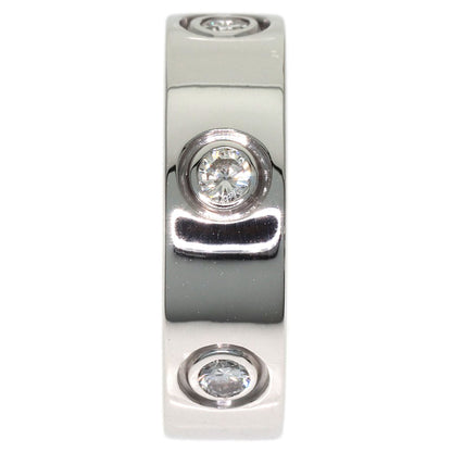 CARTIER love ring full diamond #49 Ring K18 White Gold Ladies [Used]