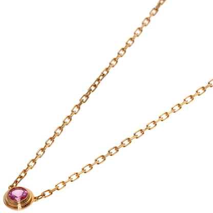 CARTIER Damour Diamant Léger Pink Sapphire Necklace K18 Pink Gold Ladies [Used]