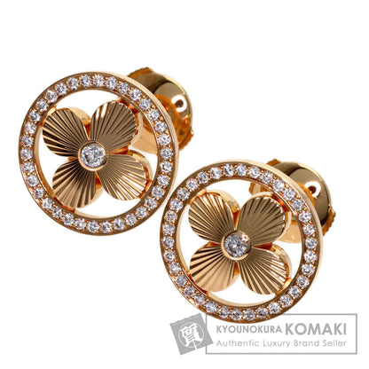 LOUIS VUITTON Berg Sun Blossom Diamond earring K18 Pink Gold Ladies [Used]