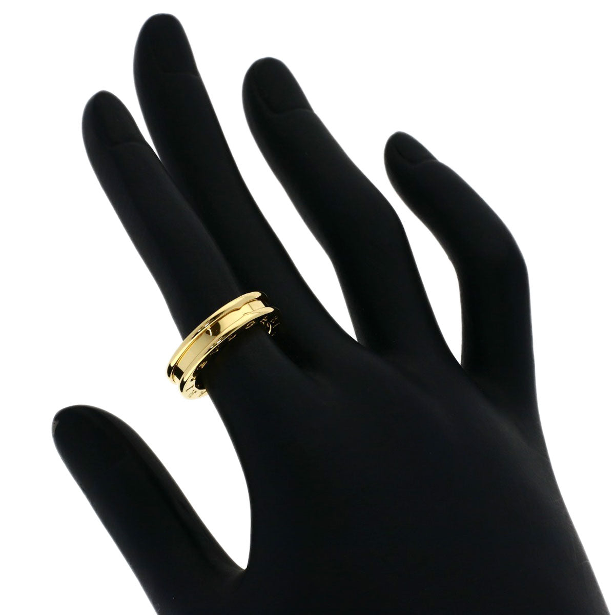 BVLGARI B.zero1 1 band #49 Ring K18 Yellow Gold Ladies [Used]