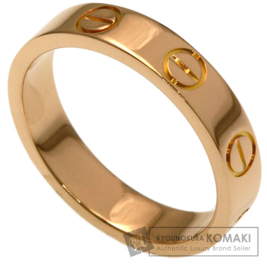 CARTIER Mini love ring # 47 Ring K18 Pink Gold Ladies [Used]