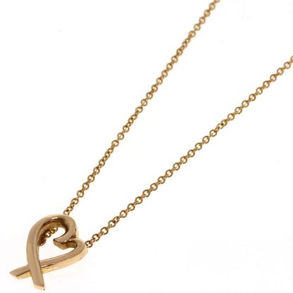 TIFFANY&Co. Loving heart Necklace K18 Pink Gold Ladies [Used]