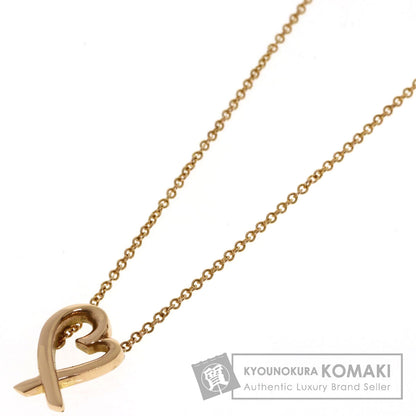 TIFFANY&Co. Loving heart Necklace K18 Pink Gold Ladies [Used]
