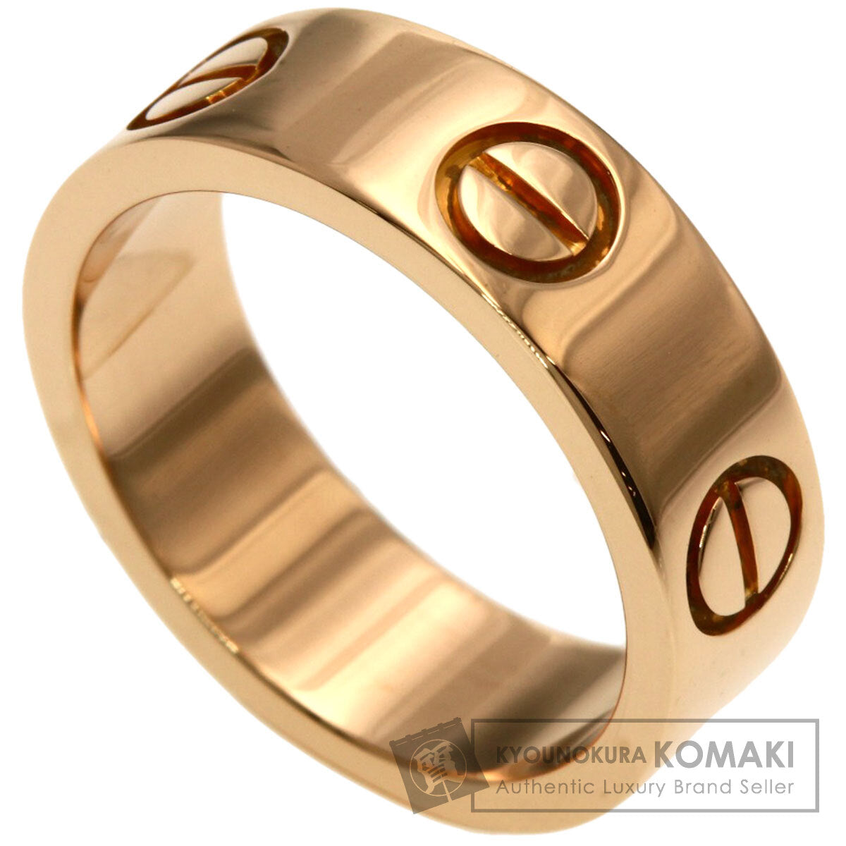 CARTIER love ring #48 Ring K18 Pink Gold Ladies [Used]