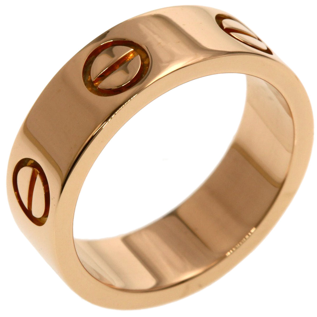 CARTIER love ring #48 Ring K18 Pink Gold Ladies [Used]