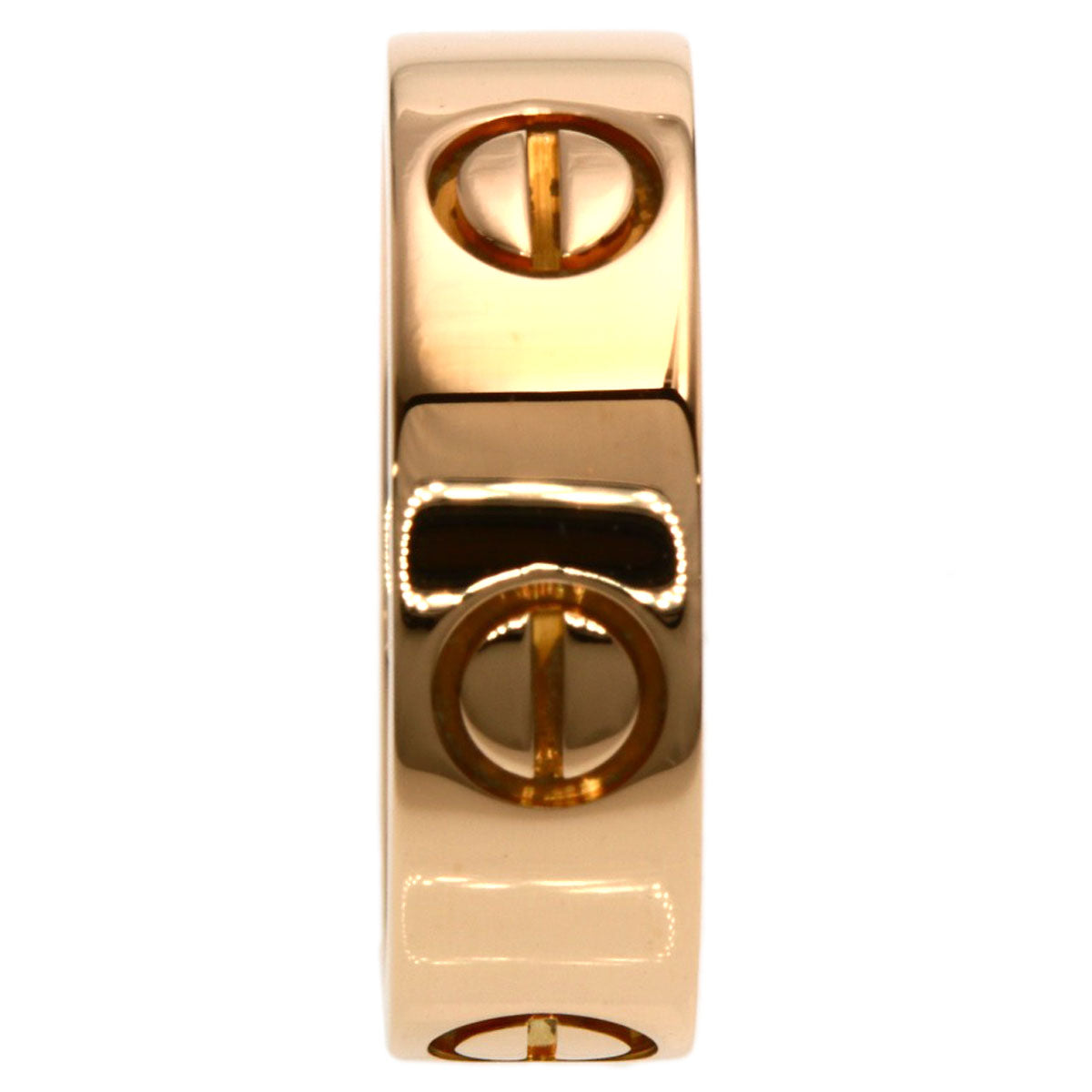 CARTIER love ring #48 Ring K18 Pink Gold Ladies [Used]