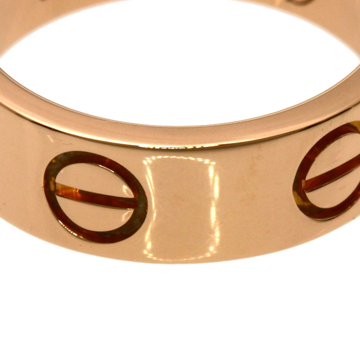 CARTIER love ring #48 Ring K18 Pink Gold Ladies [Used]