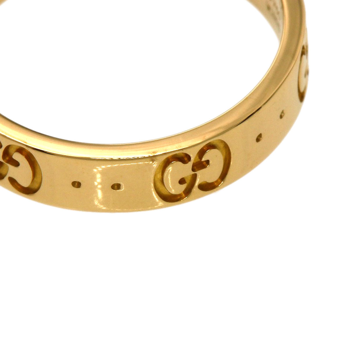 GUCCI Icon # 11 Ring K18 Yellow Gold Ladies [Used]