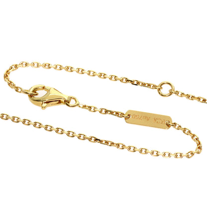 Van Cleef & Arpels Vintage Alhambra Carnelian Necklace K18 Yellow Gold Ladies [Used]