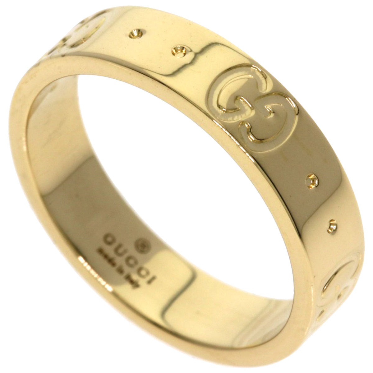 GUCCI Icon # 7 Ring K18 Yellow Gold Ladies [Used]