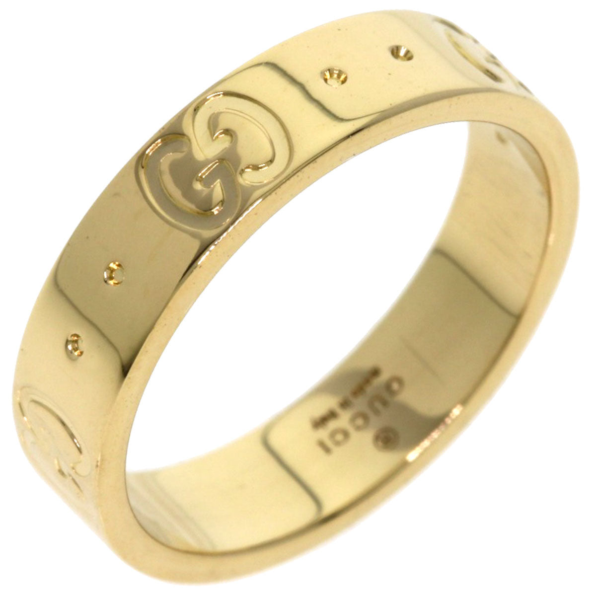 GUCCI Icon # 7 Ring K18 Yellow Gold Ladies [Used]