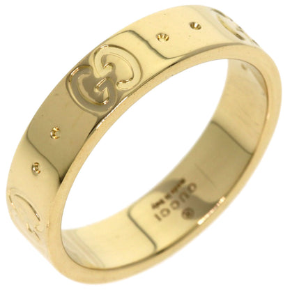 GUCCI Icon # 7 Ring K18 Yellow Gold Ladies [Used]