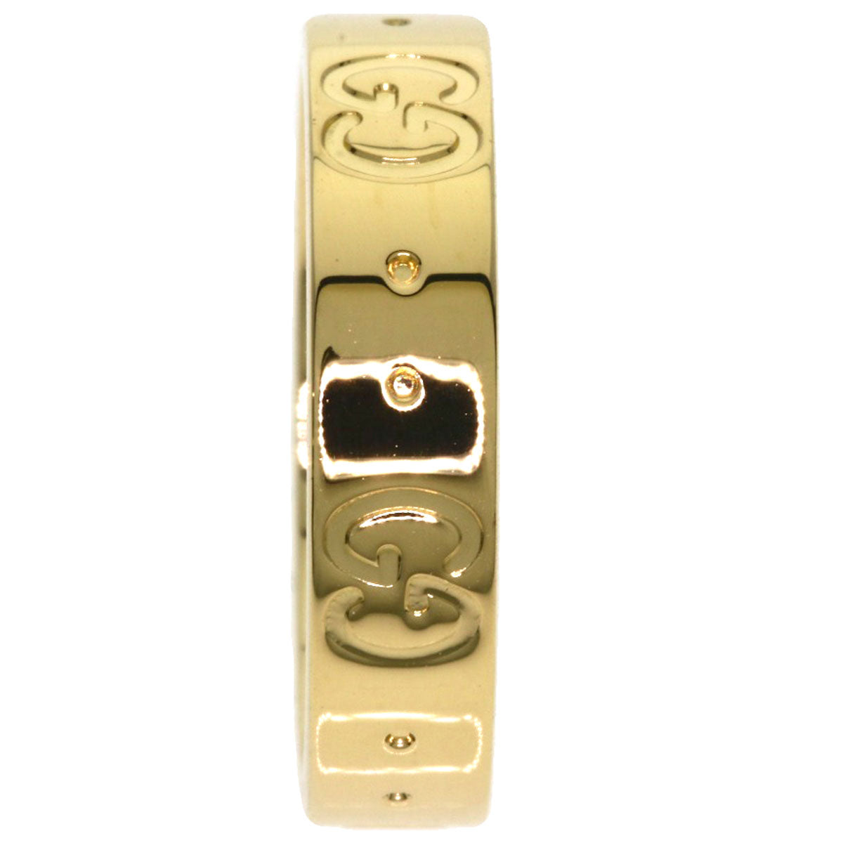 GUCCI Icon # 7 Ring K18 Yellow Gold Ladies [Used]
