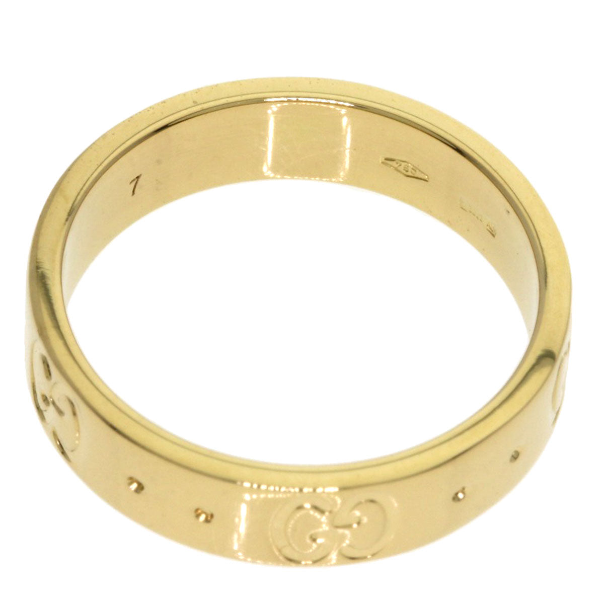 GUCCI Icon # 7 Ring K18 Yellow Gold Ladies [Used]
