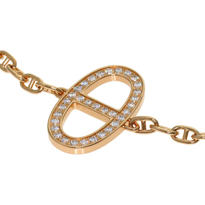 HERMES Chaine d'Ancre Contour Bracelet K18 Pink Gold Ladies [Used]