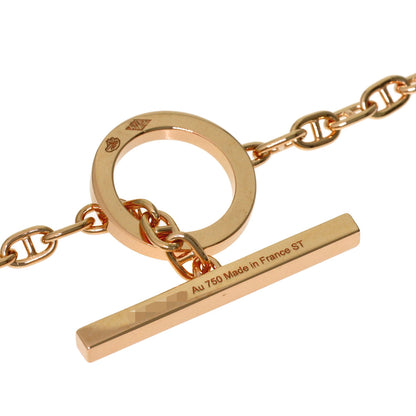HERMES Chaine d'Ancre Contour Bracelet K18 Pink Gold Ladies [Used]