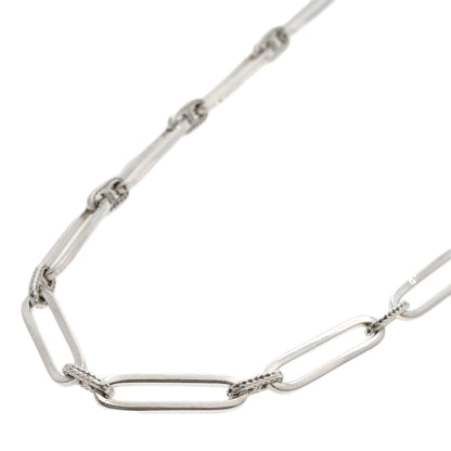 HERMES Vintage Link Necklace Silver Ladies [Used]