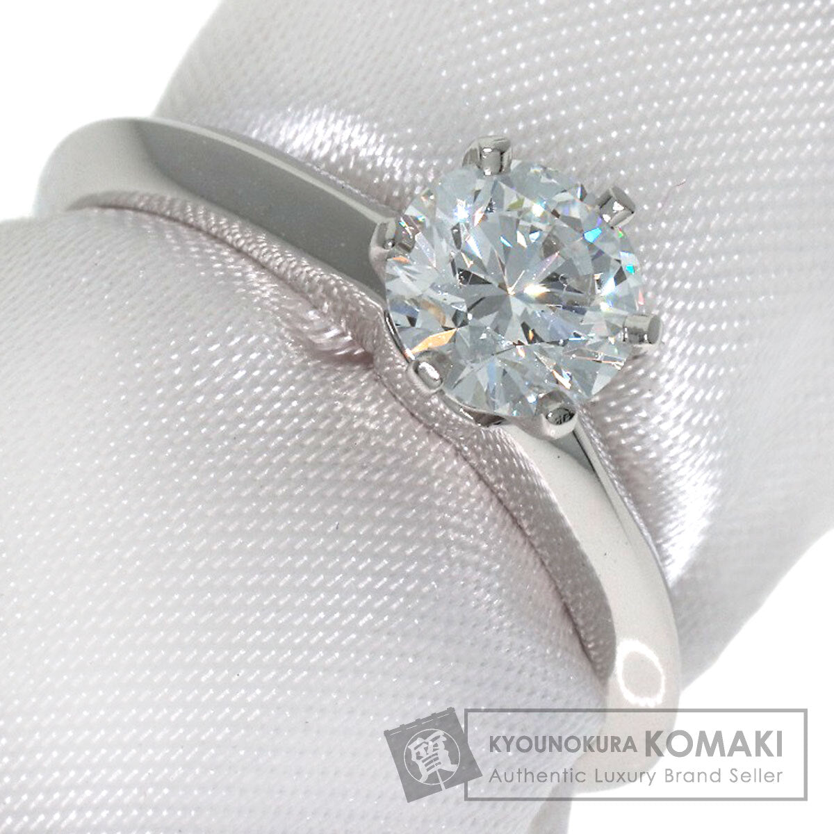 TIFFANY&Co. Solitaire Diamond Ring Platinum PT950 Ladies [Used]
