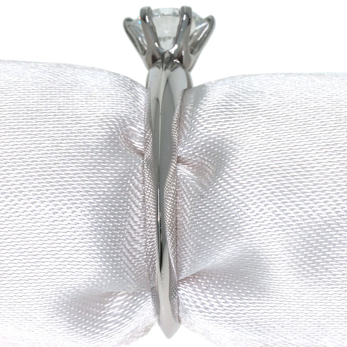TIFFANY&Co. Solitaire Diamond Ring Platinum PT950 Ladies [Used]