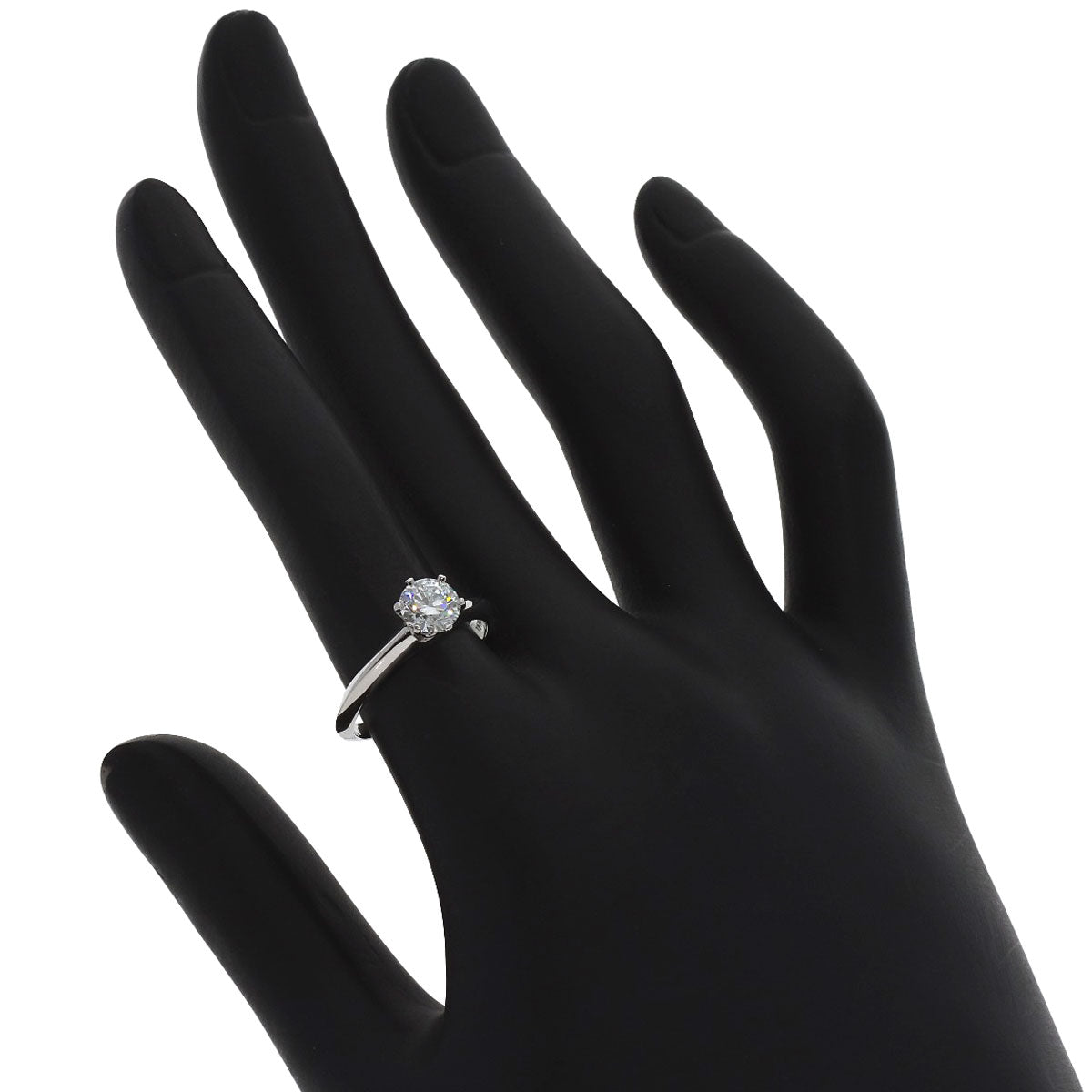 TIFFANY&Co. Solitaire Diamond Ring Platinum PT950 Ladies [Used]