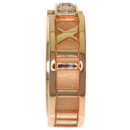 TIFFANY&Co. Atlas 3P Diamond Ring K18 Pink Gold Ladies [Used]